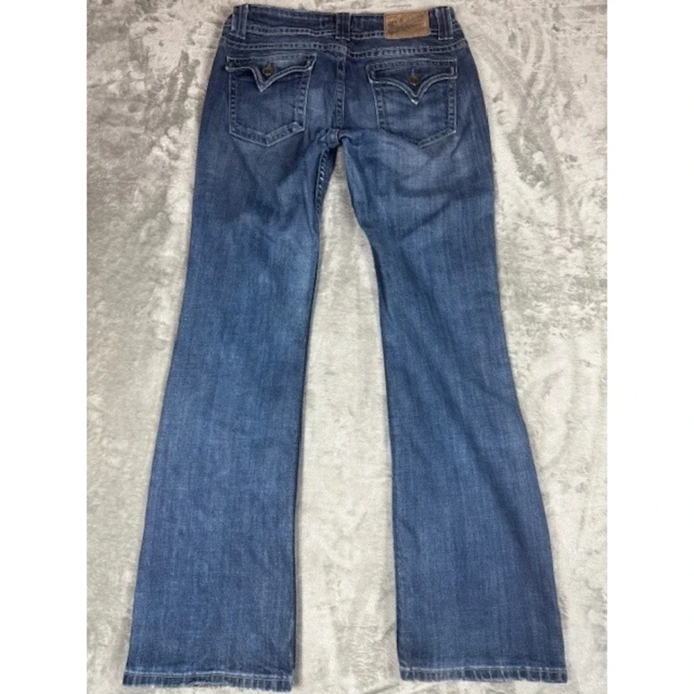 Vigoss Studio Jeans Womens 9/10 P6088A‎ Bootcut Medium Wash Flap Pocket Blue